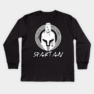 Sparta Spartan Warrior Kids Long Sleeve T-Shirt